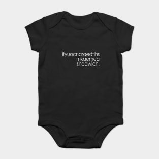 if you can read this Baby Bodysuit